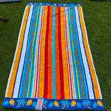 Colored Palms Beach Towel