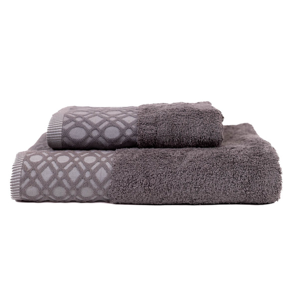 Grey bath towel