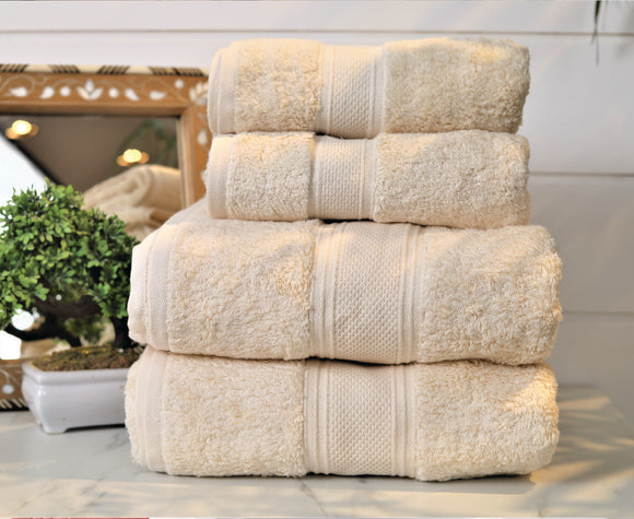 Cream towel Set