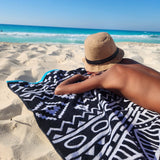 Black & white beach towel 