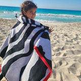 Zebra Beach towel