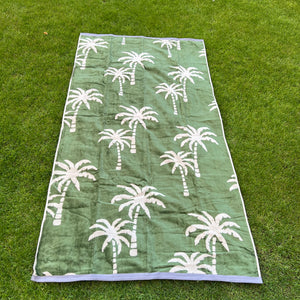 Green Palm Beach towel