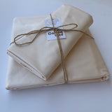 Beige Sateen Bedsheet Set