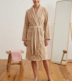 Plain Beige Bathrobe