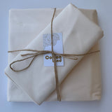 Beige Sateen Bedsheet Set