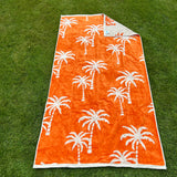 Orange Palm Beach towel