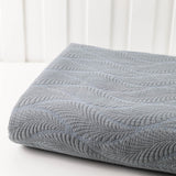 Blue Leaves Bed Cover