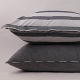 Wide Stripes Percale Plain Bedsheet & Duvet Cover (Set 6 pieces)