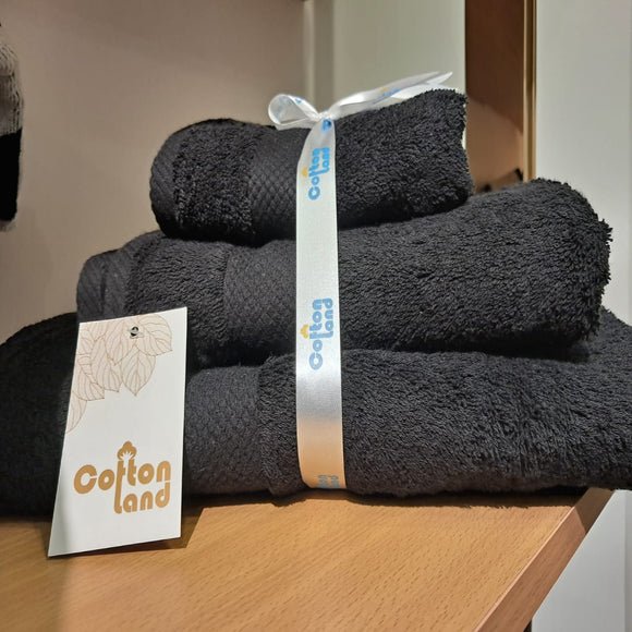 Black towel set