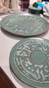 Calligraphy Plate Pottery  design