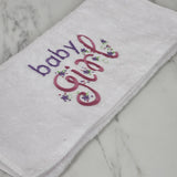 Baby girl Embroidered Face Towel