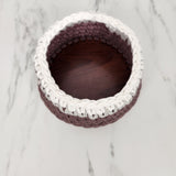 Macramé guest towel holder 2