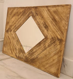 Wood Diamond Mirror