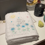 Embroidered Face Towel