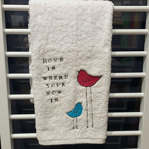 Embroidered Face Towel