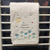 Embroidered Face Towel